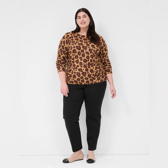 Lane Bryant | Crew Neck Animal Printed Sweater - Picture 2 of 9
